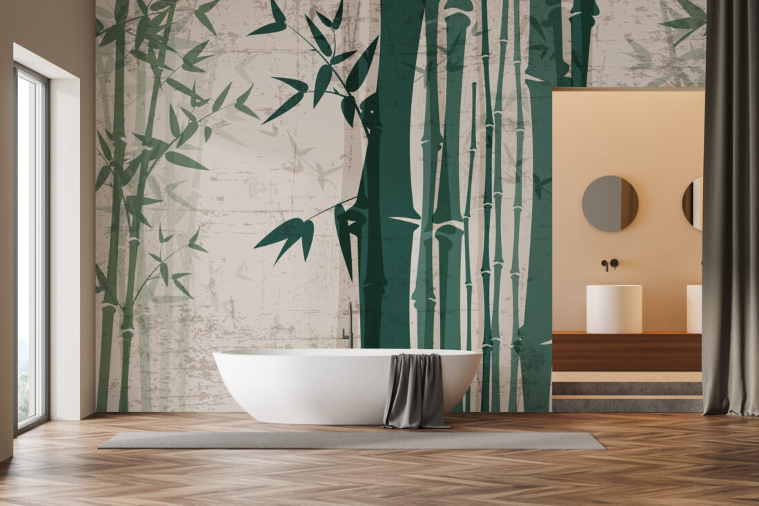 Carta da parati "Bamboo" originale Muraia Studio – Design ispirato alla natura | Muraia Studio