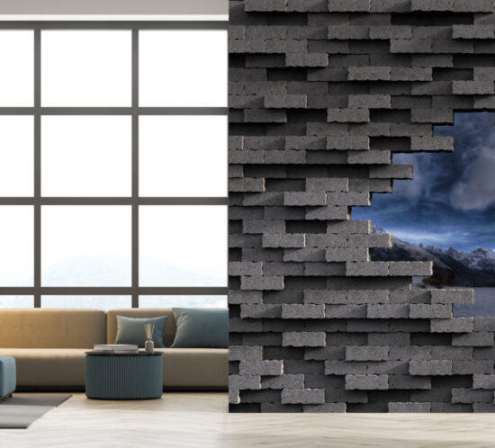 Brick hole