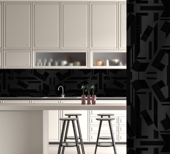Panel Linea Materic Black&White - Design Raffinato per Cucine e Salotti