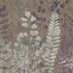 Tavola Panel Fern - Foglie di Felce su Sfondo Color Terra