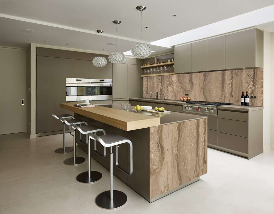 Panel Linea Light Breccia Sardo - Marmo con Retroilluminazione per Design Elegante