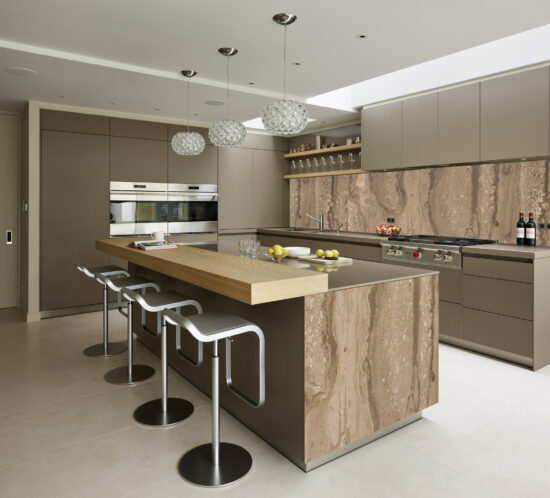 Panel Linea Light Breccia Sardo - Marmo con Retroilluminazione per Design Elegante