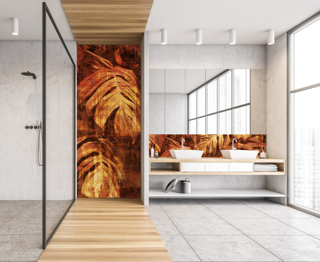 Panel Linea Light Tropicals - Foglie Tropicali Giganti Retroilluminate