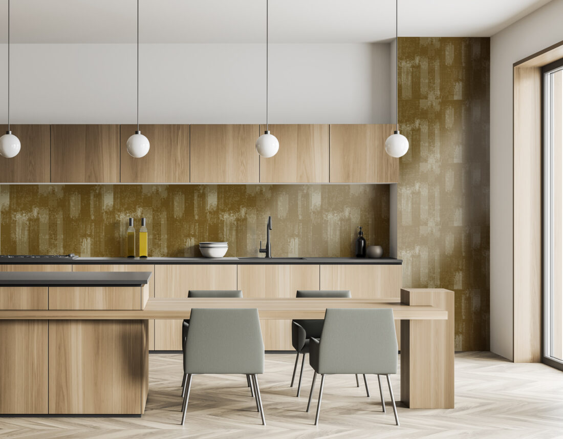 Render "Abstract Buildings" - Pannelli Linea Materic per cucine moderne
