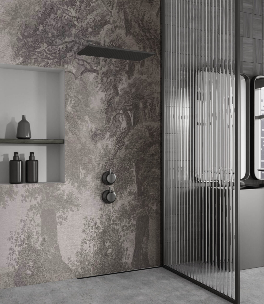 Panel Mayfair_MA247PH in Bagno - L’Eleganza della Foresta Incisa