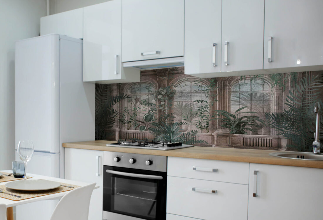 Panel Greenhouse MA277PH in Cucina – Il fascino della natura abbraccia lo spazio moderno