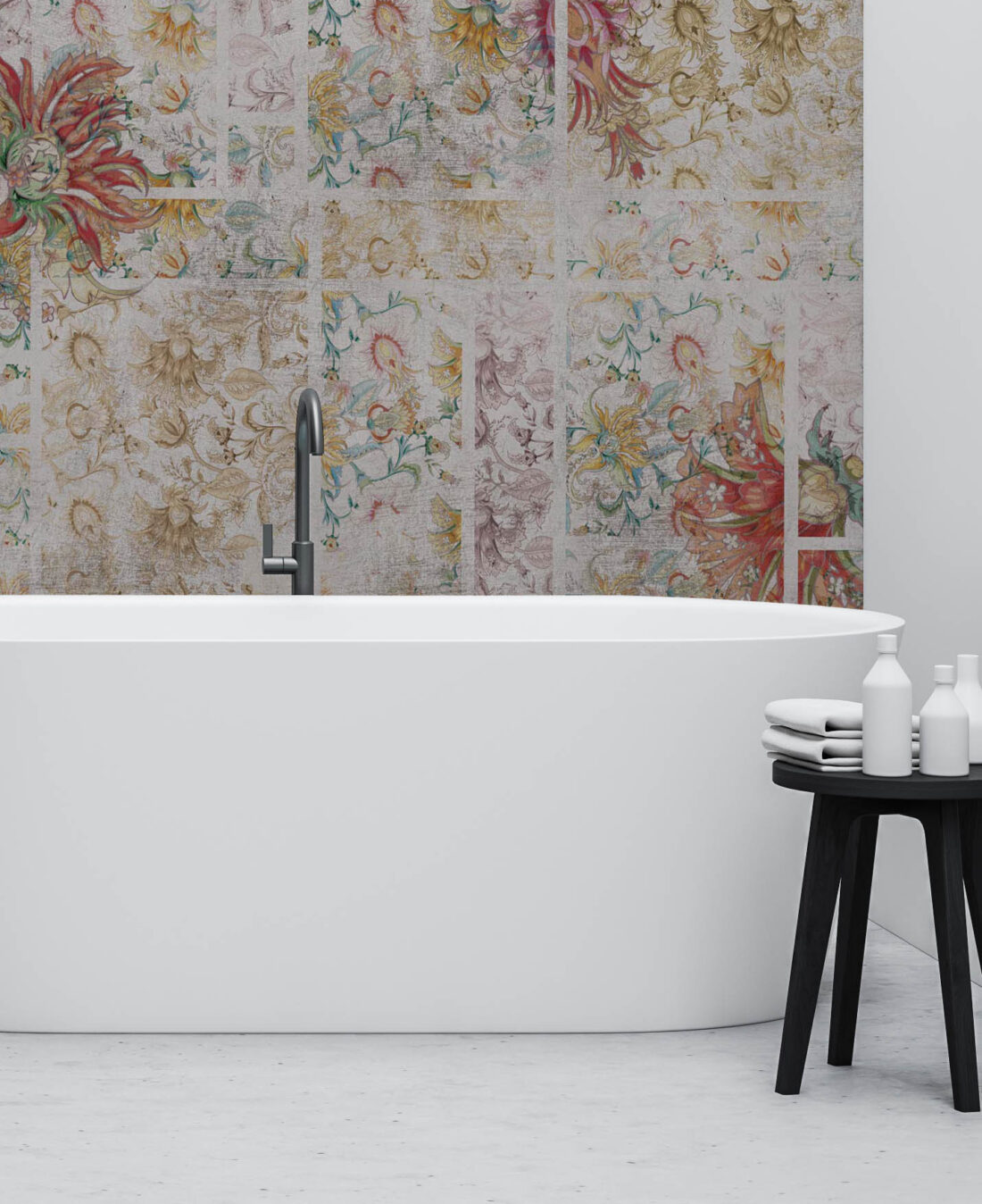 Panel Retro MA279PH in Bagno – Un Elegante Sfondoper la Vasca da Bagno