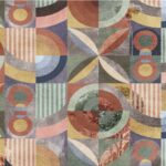 Panel Linea Prime Bakelite (MA283PH) – Design contemporaneo con geometrie e fiori stilizzati