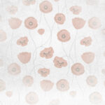 Panel Linea Prime Poppies (MB267PH) – Papaveri vettoriali su sfondo cemento