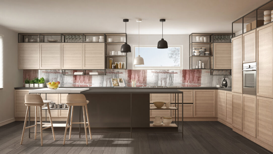 RedPat MB268PH – Panel decorativo per cucine moderne con design astratto