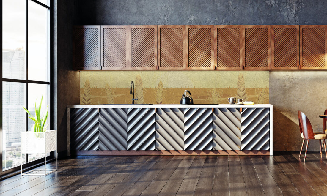 Wheat Ear MB275PH – Panel per cucina moderna con contrasto naturale