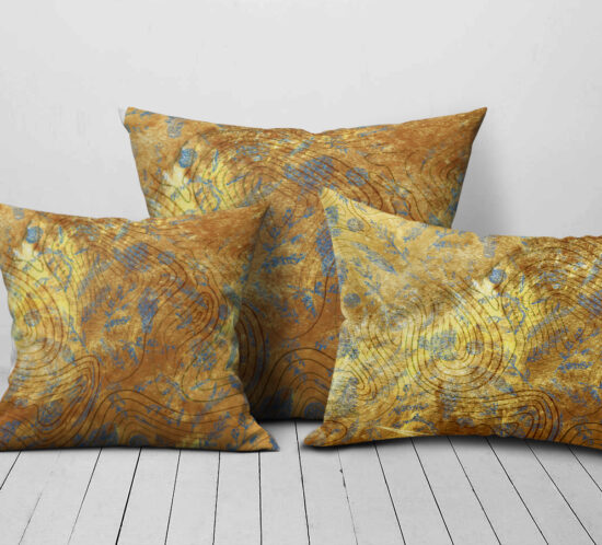Cuscino Cugè Blue Floral - Design Floreale Raffinato