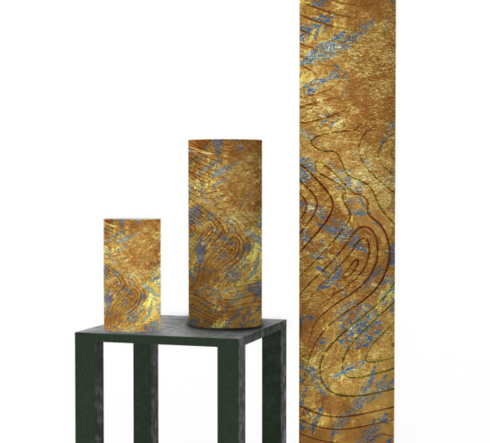 Lampada Katlà Blue Floral - Design Floreale e Stile Elegante