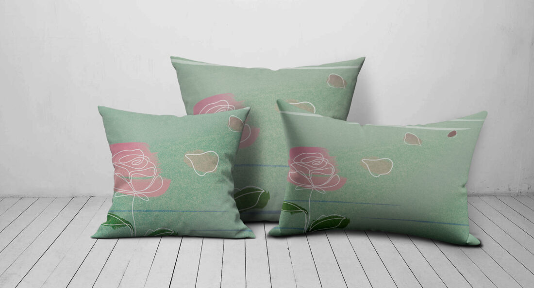 Cuscino Cugè Rose - Stile Floreale Elegante per i Tuoi Spazi