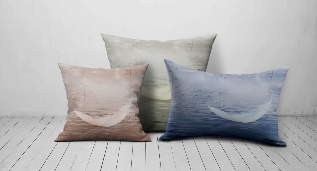 Cuscini Cugè Steel Fly - Arredo Moderno con Contrasti Materici