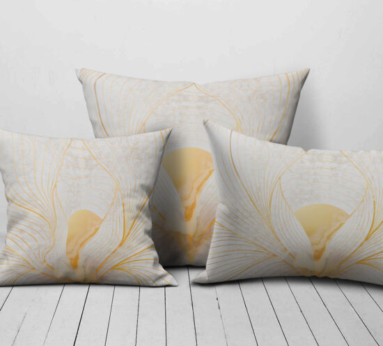 Cuscini Cugè Gold Flower - Arredamento Raffinato con Design Floreale